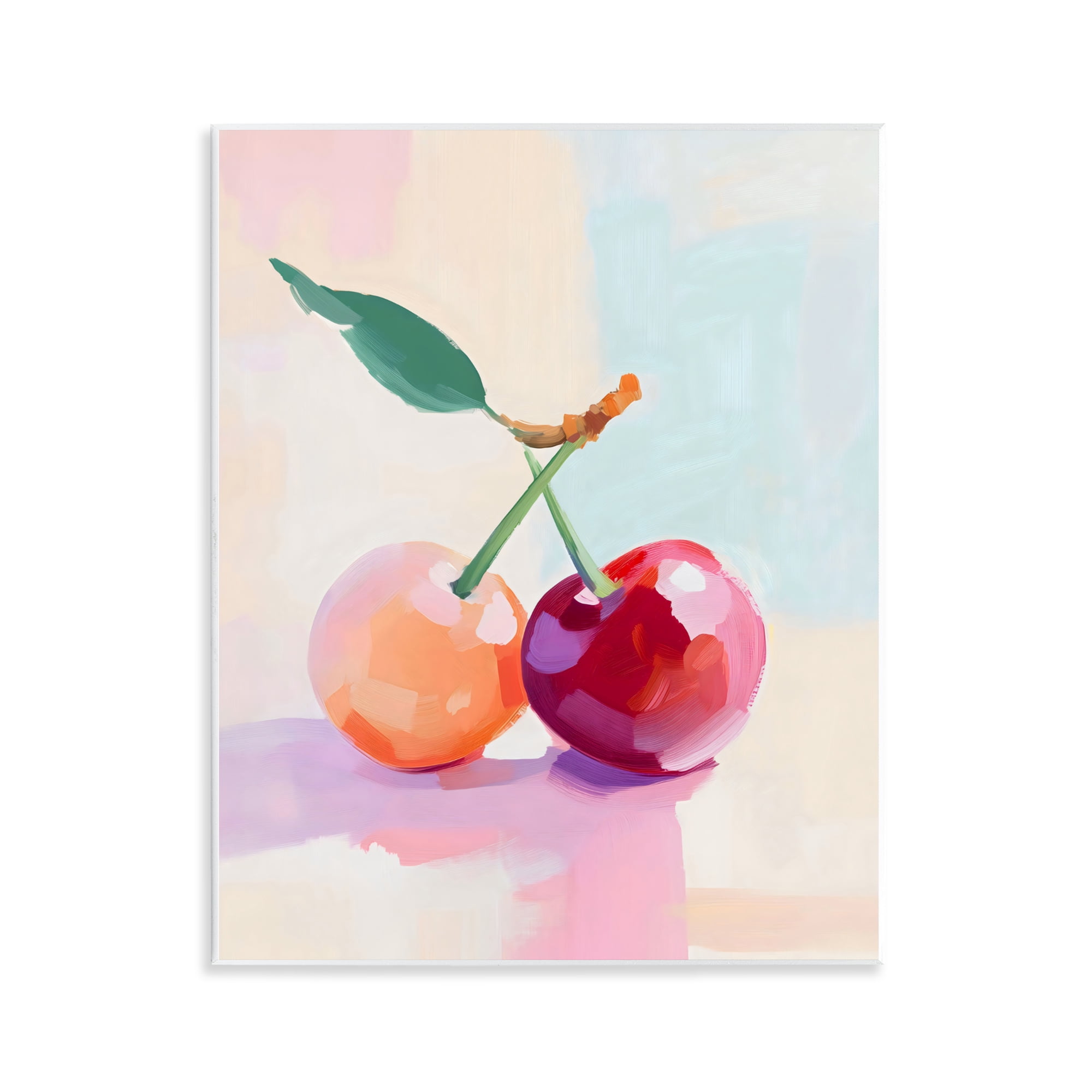 Stupell Industries Pastel Cherries Pair Wall Plaque Art, design by The Prints Vibe