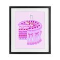 thumbnail image 1 of Stupell Industries Eclectic Pastel Cherry Layered Cake Black Framed Print Under Glass, 13 x 16, by Ziwei Li, 1 of 8