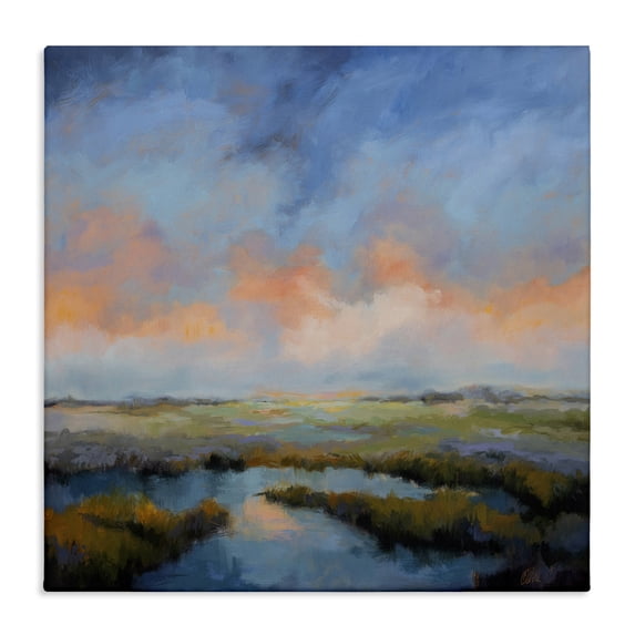 Stupell Industries Farmhouse Pastel Cloud Reflection Canvas Art, 36 x 36, by Odile