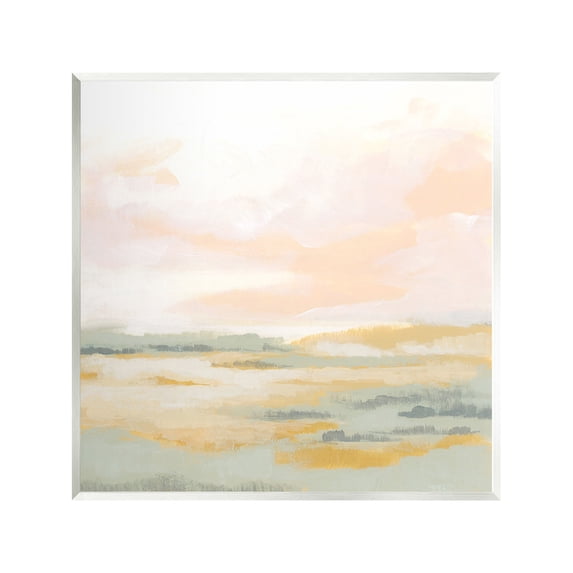 Stupell Industries Pastel Clouds Horizon Abstract Painting Unframed Art Print Wall Art, 12 x 12