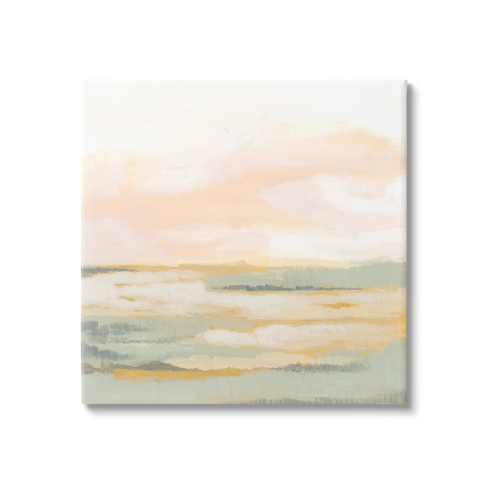 Stupell Industries Pastel Clouds Landscape Abstract Painting Gallery Wrapped Canvas Art Print Wall Art, 36 x 36