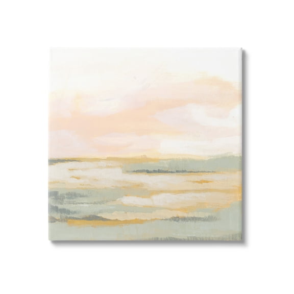 Stupell Industries Pastel Clouds Landscape Abstract Painting Gallery Wrapped Canvas Art Print Wall Art, 36 x 36