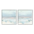 thumbnail image 1 of Stupell Industries Pastel Coast Landscape Landscape Painting White Framed Art Print Wall Art, 12 x 12, 1 of 10