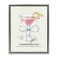 thumbnail image 1 of Stupell Industries Glam Pastel Cocktail with Bow Gray Floating Frame Canvas Art, 25 x 31, by Susan Jill, 1 of 8