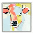 thumbnail image 1 of Stupell Industries Pastel Collage Cow Whimsical Abstract Farm Animal Animals & Insects Painting Gray Framed Art Print Wall Art, 12 x 12, 1 of 7