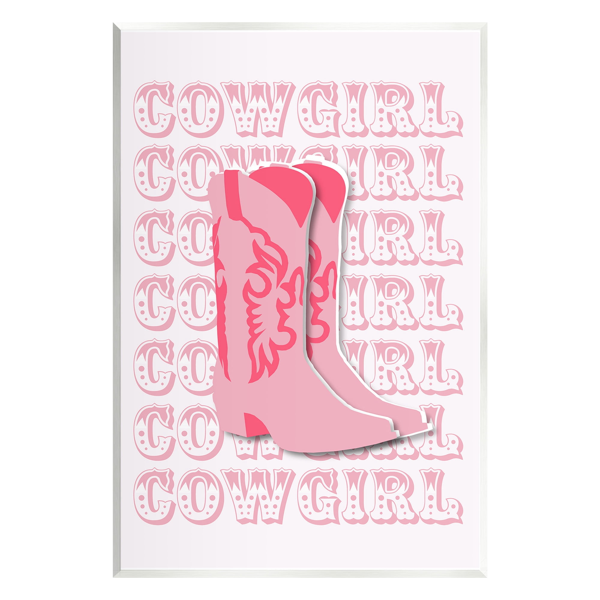 Stupell Industries Pastel Cowgirl Boots Beauty & Fashion Painting Unframed Art Print Wall Art, 13 x 19