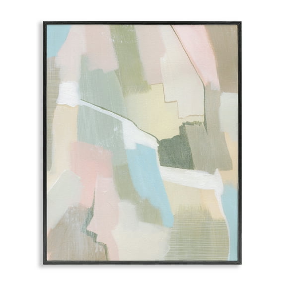 Stupell Industries Pastel Desert Abstract Abstract Painting Black Framed Art Print Wall Art, 11 x 14