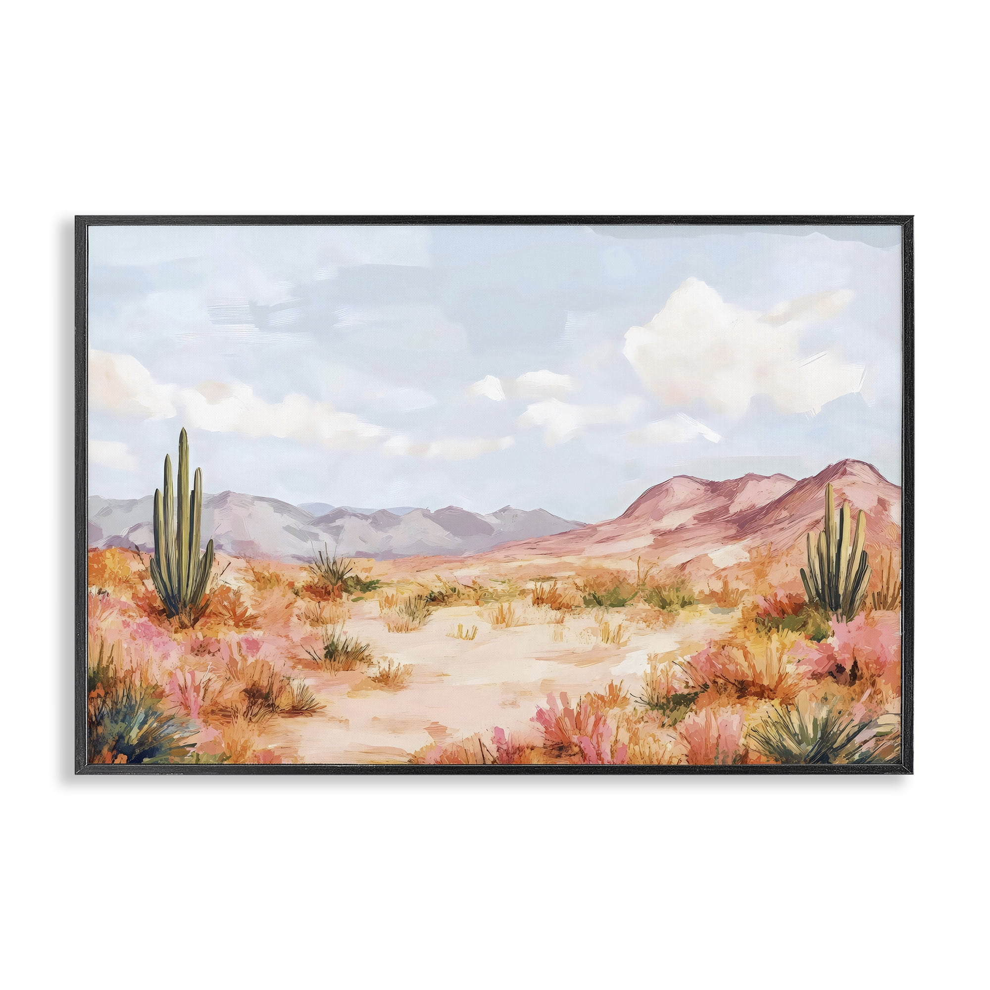 Stupell Industries Pastel Desert Dream Sunset Black Framed Giclee Art, design by Creative Studio