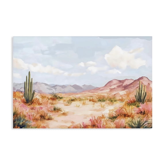 Stupell Industries Transitional Pastel Desert Dream Sunset Canvas Art, 24 x 16, by Creative Studio