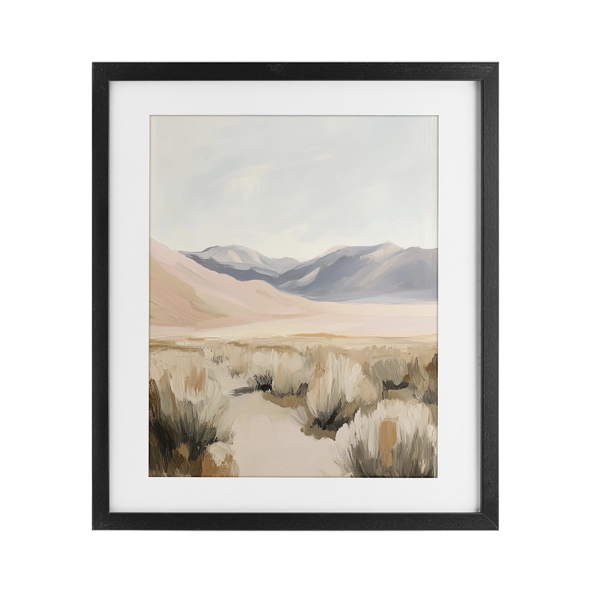 Stupell Industries Pastel Desert Solitude Black Framed Print Under Glass, design by Heidi Kuntz