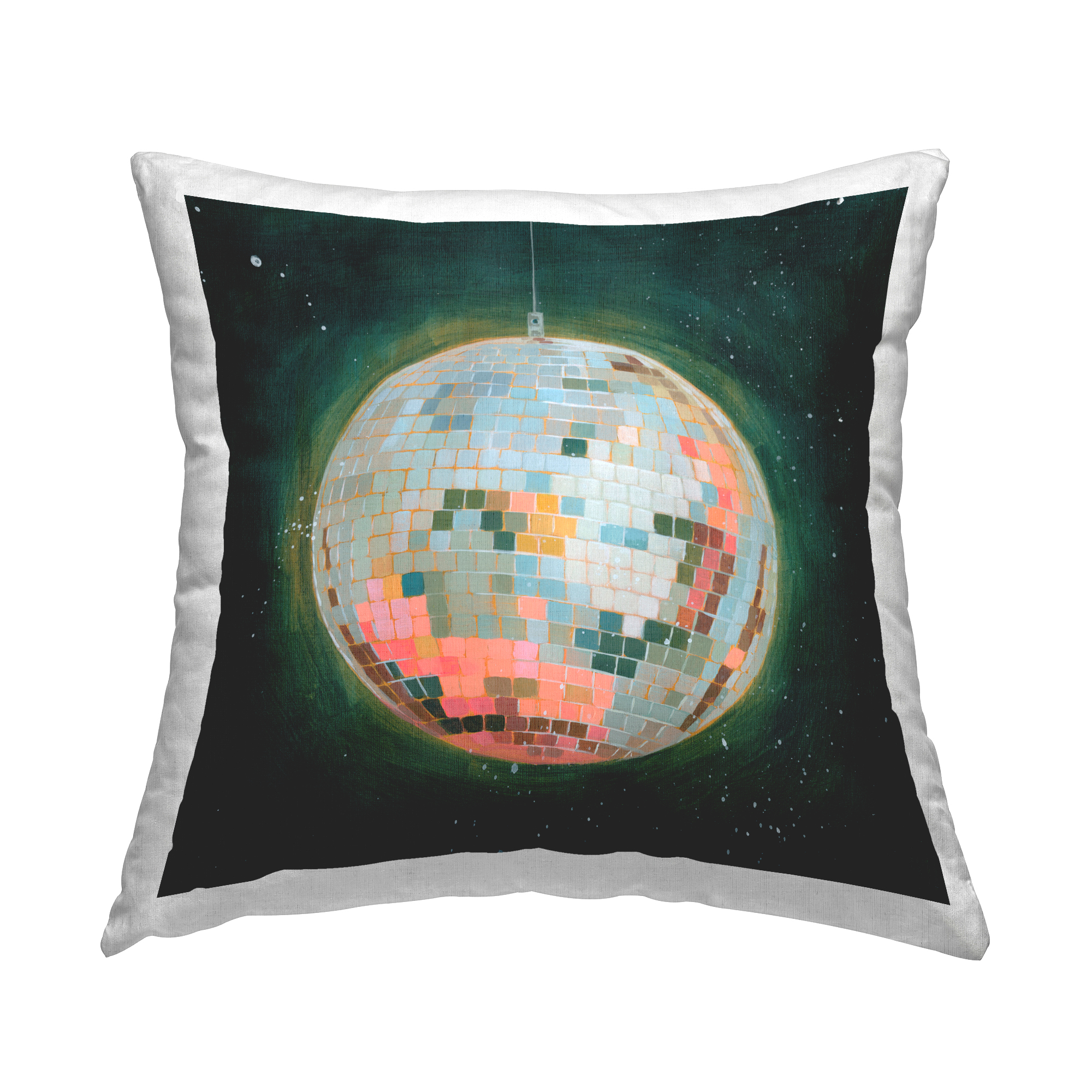 Stupell Industries Pastel Disco Ball Decorative Printed Throw Pillow Design by Grace Popp .