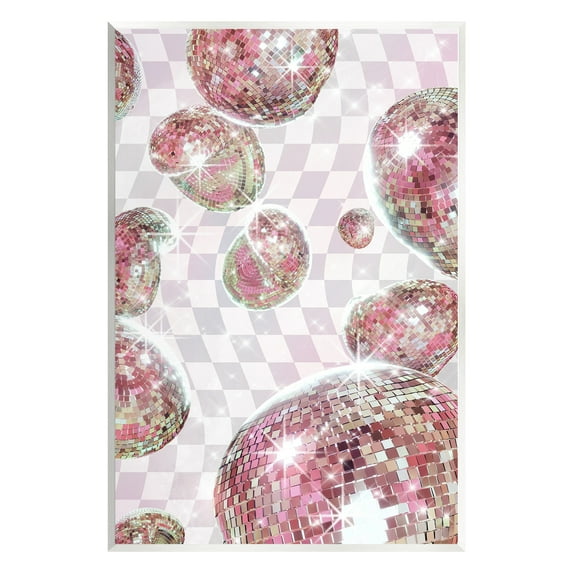 Stupell Industries Pastel Disco Ball Pattern Abstract Painting Unframed Art Print Wall Art, 13 x 19