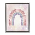 thumbnail image 1 of Stupell Industries Eclectic Pastel Disco Rainbow Sparkles Gray Floating Frame Canvas Art, 17 x 21, by Lil' Rue, 1 of 8