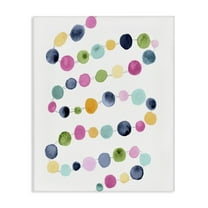 Stupell Industries Pastel Dots Pattern Abstract Painting Gallery Wrapped Canvas Art Print Wall Art, 16 x 20