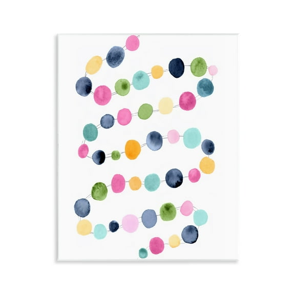 Stupell Industries Pastel Dots Pattern Abstract Painting Unframed Art Print Wall Art, 11 x 14