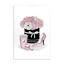 Stupell Industries Pastel Fashion Accessories Botanical & Floral Painting Unframed Art Print Wall Art, 10 x 15