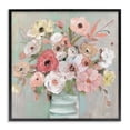 thumbnail image 1 of Stupell Industries Cottage Pastel Garden Peony Bouquet Black Framed Giclee Art, 24 x 24, by Sally Swatland, 1 of 8