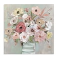 thumbnail image 1 of Stupell Industries Cottage Pastel Garden Peony Bouquet Canvas Art, 17 x 17, by Sally Swatland, 1 of 8