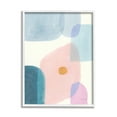 thumbnail image 1 of Stupell Industries Pastel Geometric Shape Abstraction Soft Blue Pink Yellow Abstract Painting White Framed Art Print Wall Art, 11 x 14, 1 of 7