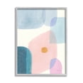 thumbnail image 1 of Stupell Industries Pastel Geometric Shape Abstraction Soft Blue Pink Yellow Modern Painting Gray framed Art Print Wall Art, 11 x 14, Design by Danhui Nai, 1 of 7