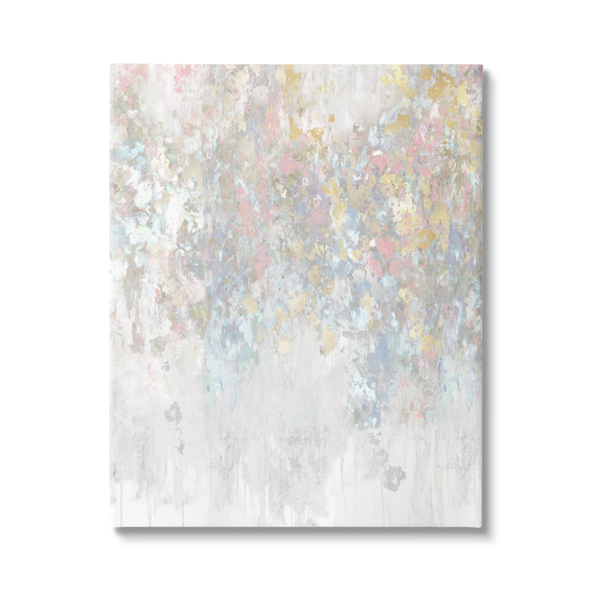 Stupell Industries Pastel & Glam Abstract Abstract Painting Gallery Wrapped Canvas Art Print Wall Art, 16 x 20