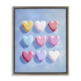 thumbnail image 1 of Stupell Industries Contemporary Pastel Heart Grid Brown Floating Frame Canvas Art, 17 x 21, by The Prints Vibe, 1 of 8