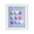 thumbnail image 1 of Stupell Industries Contemporary Pastel Heart Grid White Framed Print Under Glass, 17 x 21, by The Prints Vibe, 1 of 8