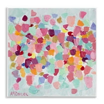 Stupell Industries Pastel Hue Splotches Abstract Painting Unframed Art Print Wall Art, 12 x 12