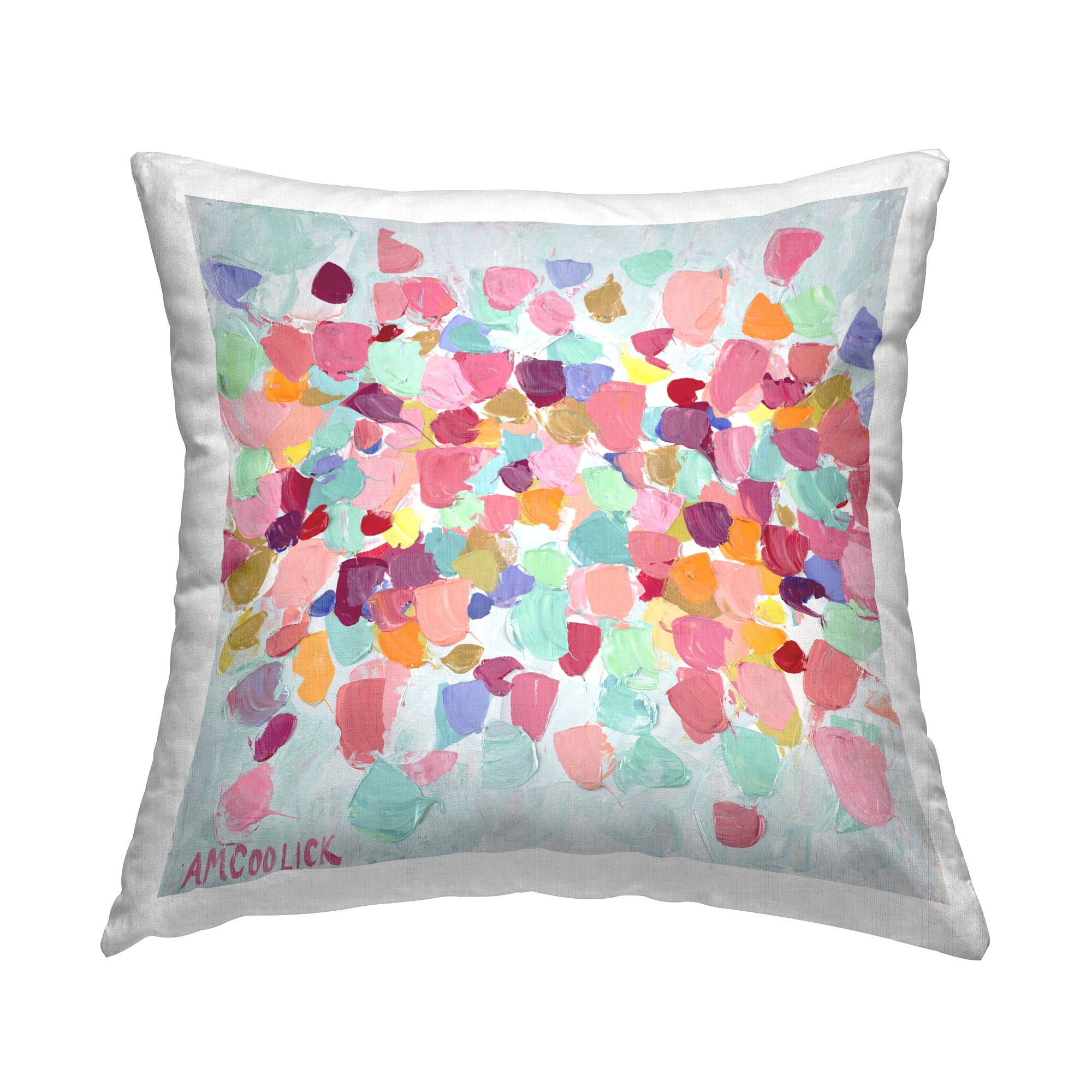Stupell Industries Pastel Hue Splotches Decorative Printed Throw Pillow Design by Ann Marie Coolick.