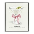 thumbnail image 1 of Stupell Industries Glam Pastel Martini with Bow Black Framed Giclee Art, 16 x 20, by Susan Jill, 1 of 8