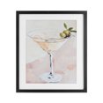 thumbnail image 1 of Stupell Industries Coastal Pastel Martini with Olive Garnish Black Framed Print Under Glass, 17 x 21, by The Prints Vibe, 1 of 8