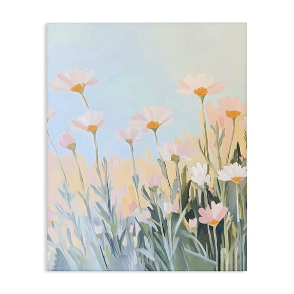Stupell Industries Cottage Pastel Meadow Daisies at Dawn Canvas Art, 16 x 20, by The Prints Vibe