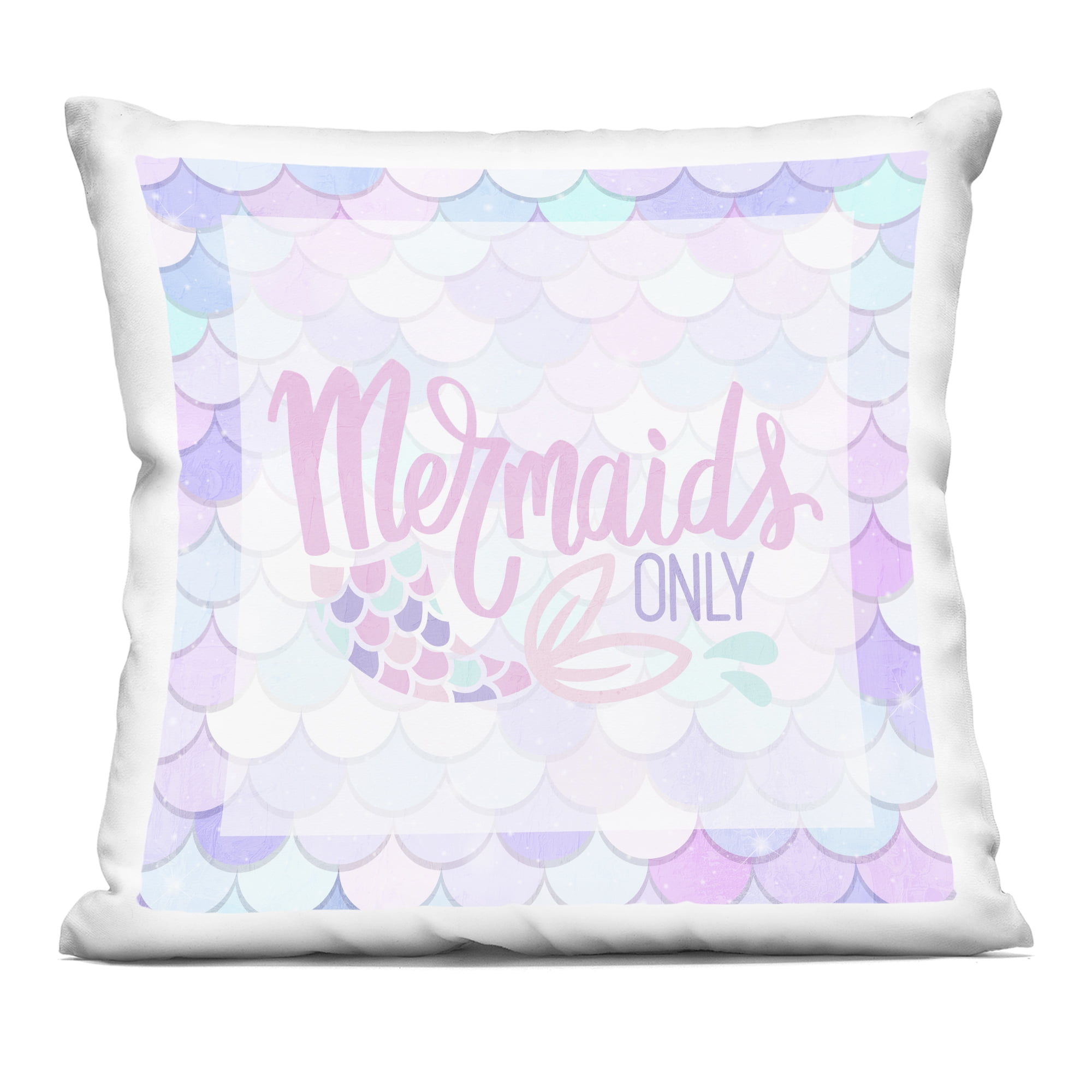 Stupell Industries Pastel Mermaids Only Decorative Printed Throw Pillow, design by Kim Allen