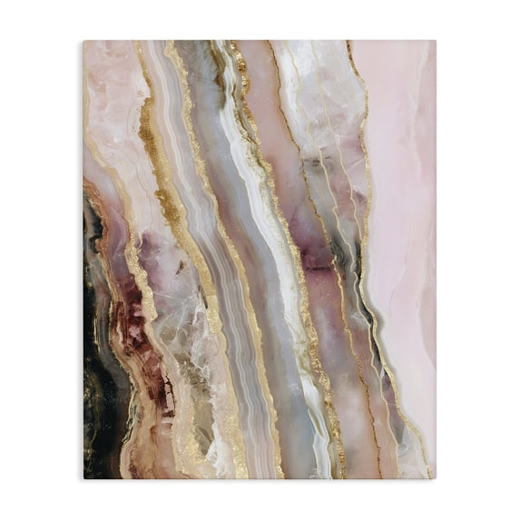 Stupell Industries Modern Pastel Misty Gem Geode Canvas Art, 16 x 20, by Svetlana Aleynikova