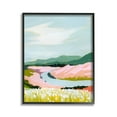 thumbnail image 1 of Stupell Industries Pastel Mountain Stream Landscape Painting Black Framed Art Print Wall Art, 11 x 14, 1 of 9