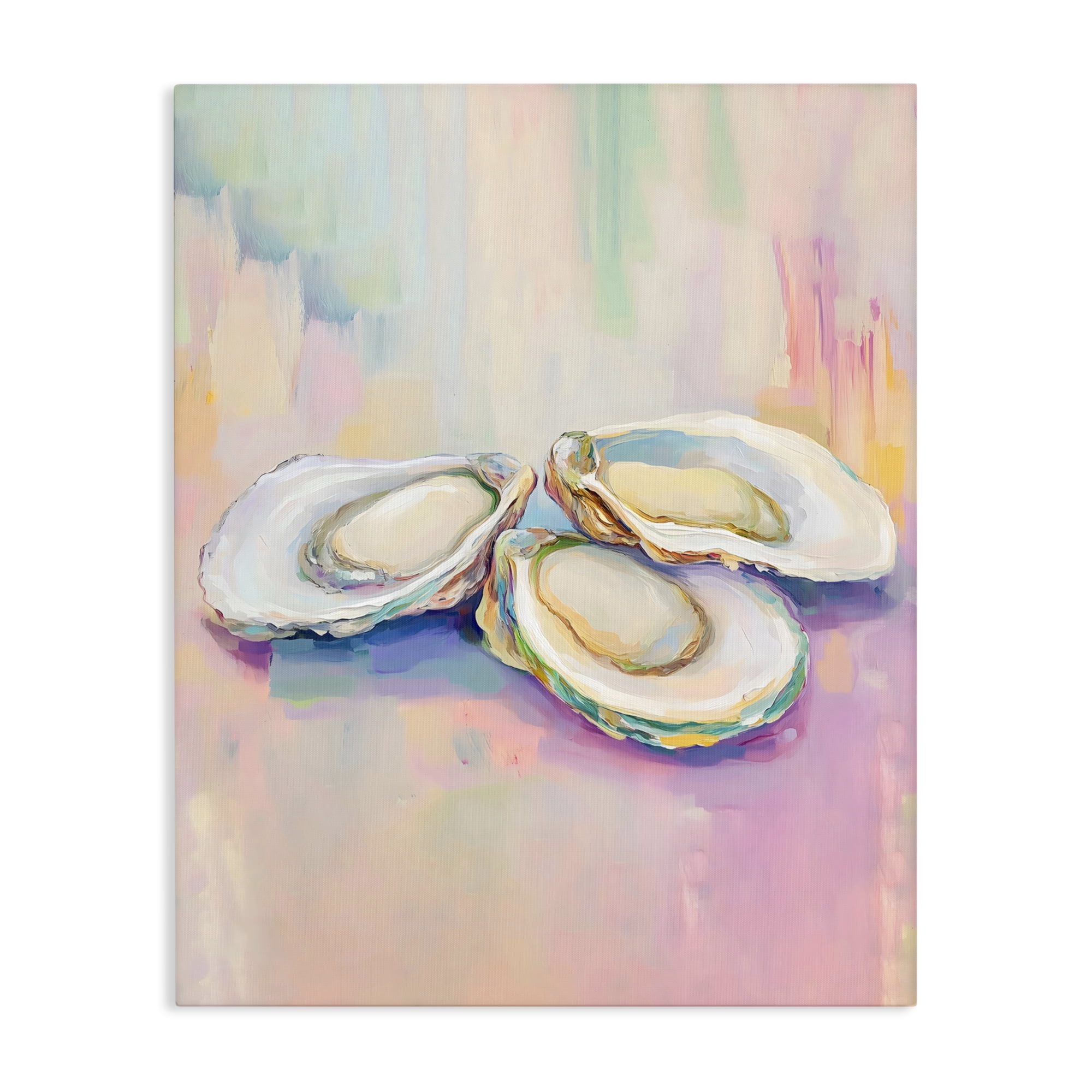 Stupell Industries Pastel Oysters Harmony Canvas Wall Art, design by The Prints Vibe
