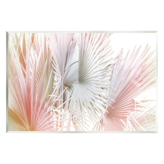 Stupell Industries Pastel Palm Plant Leaves Nature Painting Unframed Art Print Wall Art, 15 x 10