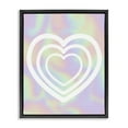 thumbnail image 1 of Stupell Industries Pastel Pattern with Hearts Abstract Painting Black Floater Framed Canvas Art Print Wall Art, 17 x 21, 1 of 10