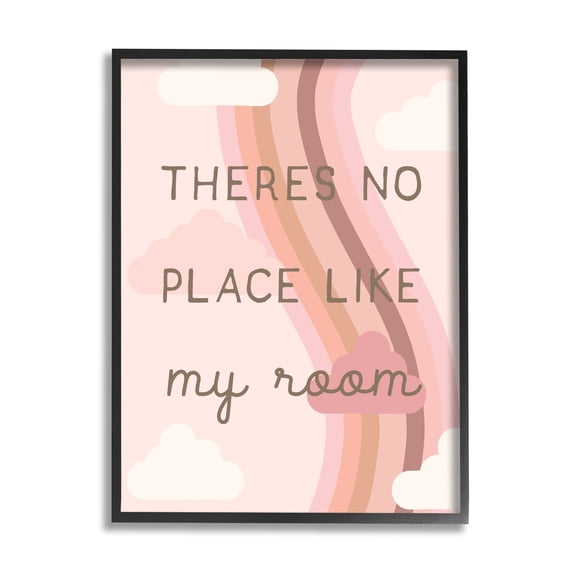 Stupell Industries Pastel Pink Clouds Room Quote Typography , 11 x 14, Design by Lil' Rue