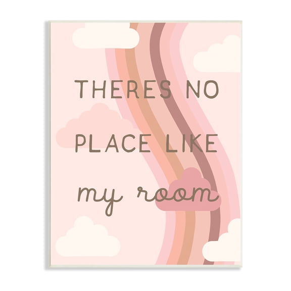 Stupell Industries Pastel Pink Clouds Room Quote Typography , 13 x 19, Design by Lil' Rue