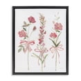 thumbnail image 1 of Stupell Industries Traditional Pastel Pink Floral Sprigs Black Floating Frame Canvas Art, 17 x 21, by Sally Swatland, 1 of 7