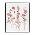 thumbnail image 1 of Stupell Industries Traditional Pastel Pink Floral Sprigs Black Framed Giclee Art, 11 x 14, by Sally Swatland, 1 of 7