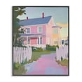 thumbnail image 1 of Stupell Industries Modern Pastel Pink House with Fence Black Framed Giclee Art, 11 x 14, by The Prints Vibe, 1 of 8