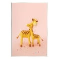 thumbnail image 1 of Stupell Industries Pastel Pink Hugging Giraffes Animals & Insects Photography Unframed Art Print Wall Art, 1 of 6