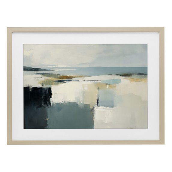 Stupell Industries Transitional Pastel Plains Abstraction Birch Framed Print Under Glass, 23 x 17, by Irena Orlov