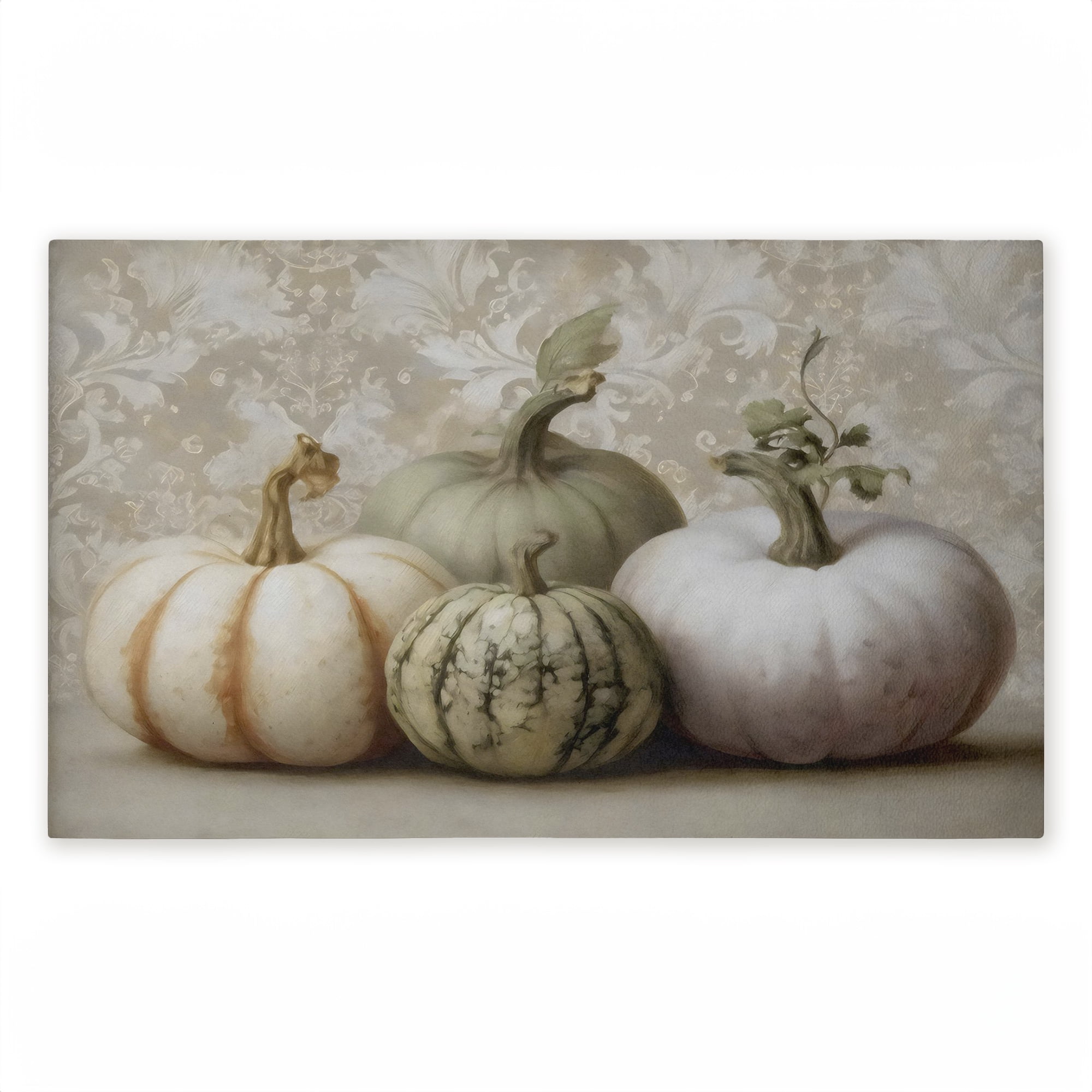 Stupell Industries Pastel Pumpkins & Gourds Harvest Printed Outdoor Door Floor Mat, design by Arlington Prints