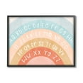 thumbnail image 1 of Stupell Industries Pastel Rainbow Alphabet Landscape Painting Black Framed Art Print Wall Art, 20 x 16, 1 of 9