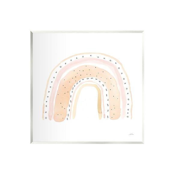 Stupell Industries Pastel Rainbow Patterned Doodle Stripes Graphic Art Unframed Art Print Wall Art, Design by Katrina Pete