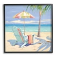 thumbnail image 1 of Stupell Industries Pastel Relaxing Beach Landscape Painting Black Framed Art Print Wall Art, 12 x 12, 1 of 9