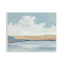 Stupell Industries Pastel River Landscape Landscape & Nature Painting Unframed Art Print Wall Art, 14 x 11